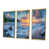 Toile avec cadre flottant or