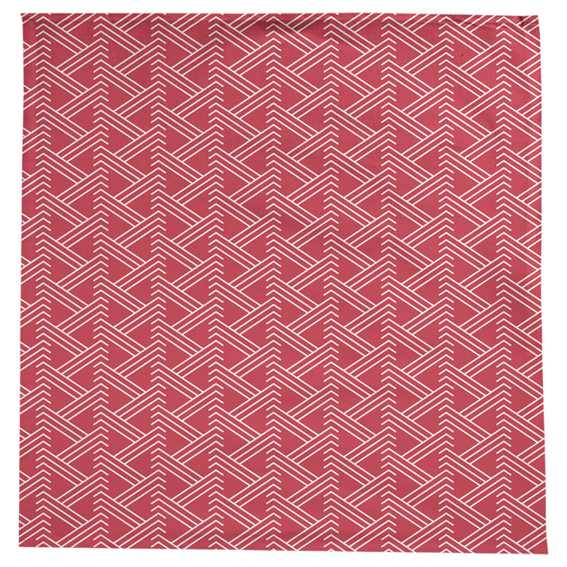 Nappe zig zag classique, Rouge/blanc