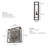 2 - Light Dimmable Flush Mounted Sconce-63574005