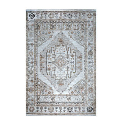 Emerald Elysian Beige And Rose Area Rug