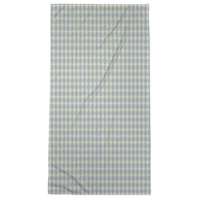 Katelyn Elizabeth Cotton Blend Bath Towel, Yellow/Green/Blue