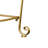 35.4'' Half Moon Metal Sofa Console Table with Ornate Scroll Legs