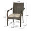 Chaises d'extérieur en osier avec structure en fer / osier en polyéthylène, 4 pièces
