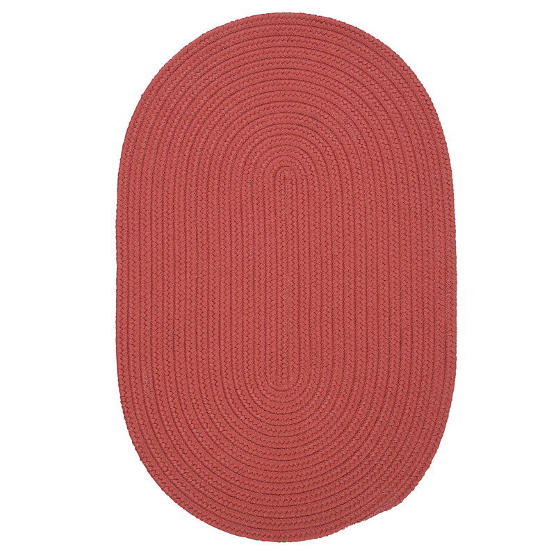 Tapis intérieur / extérieur Audryanna, Rouge, Ovale 5 pi x 8 pi