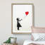 Girl with Red Balloon by Banksy - Picture Frame Graphic Art Print on MDF-55732974-55732973