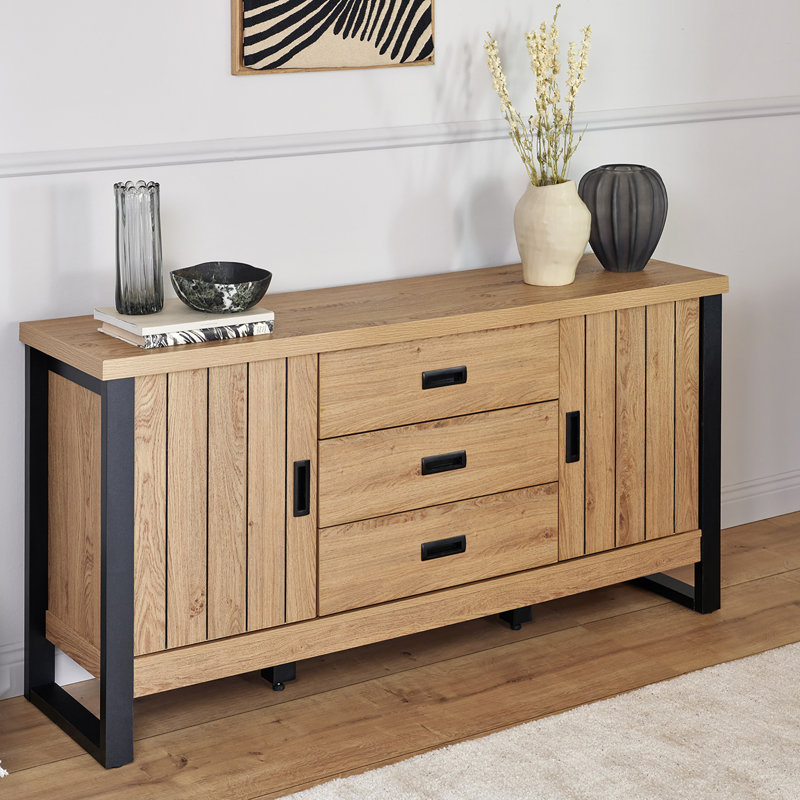 Narvaez 60,39" Sideboard 2 Doors 3 Drawers 