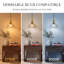 Luminaire suspendu en verre 1 lumière Crackle