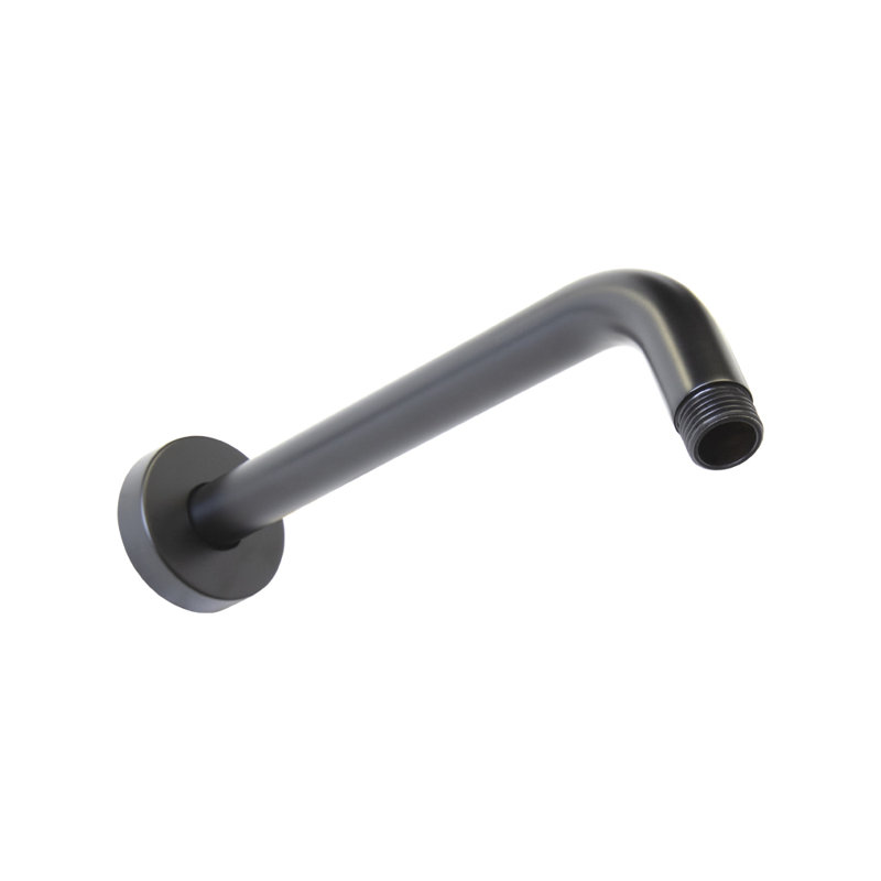Arch Shower Arm With Flange, Matte Black