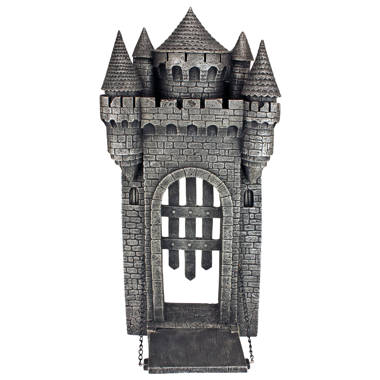 Design Toscano Malbark Castle Gothic Decor Floor Candelabra Candle Holder,  160 cm, Metalware, Grey Patina : : Home