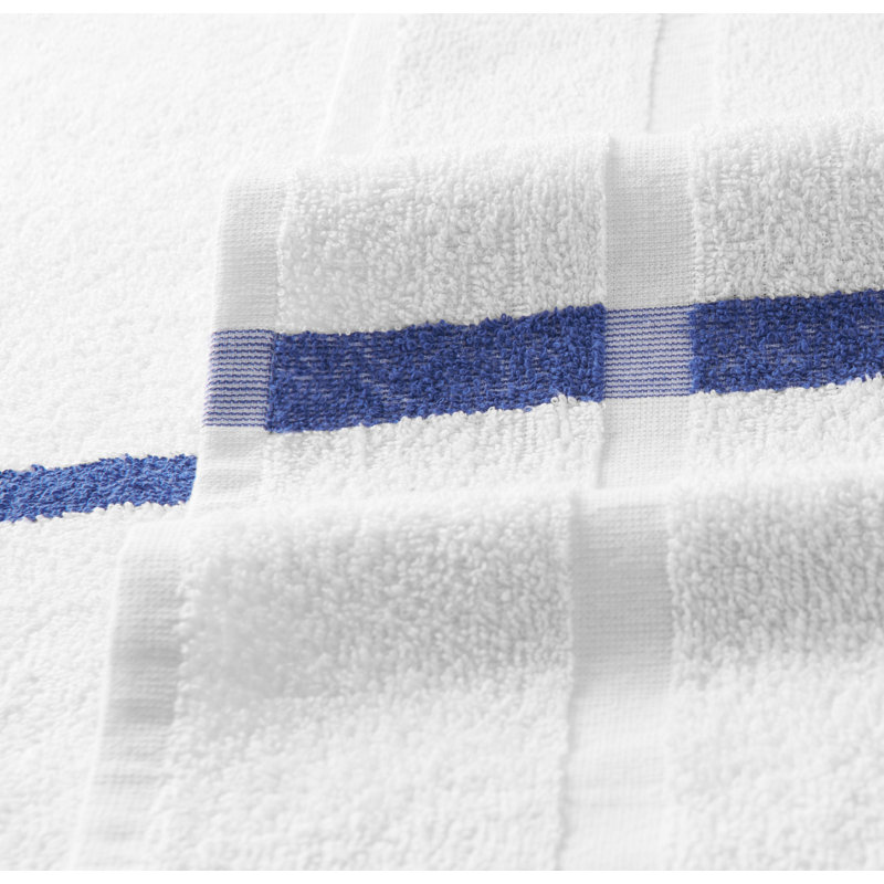 Admiral BathTowel 24x48 Blue Stripe (12/Pack)
