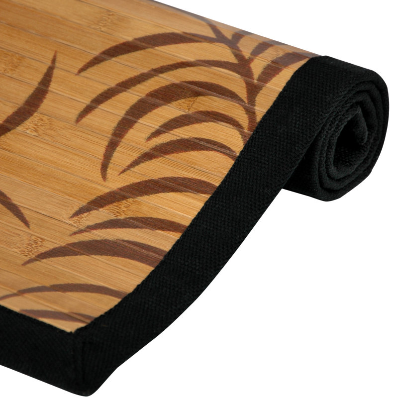 Tapis en feuilles de bambou Shullsburg, Rectangle 2 pi x 3 pi