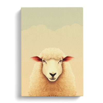 Sheep Minimalism No.4 - No Frame Print