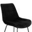 Chaise d'appoint rembourrée en velours capitonné Stoker-2145662561