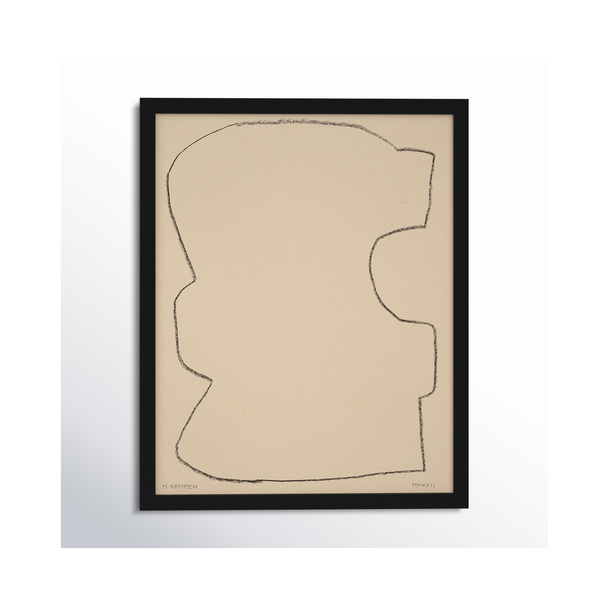 Outlines 9 by Michael Kempen, Black Framed, 16" W x 20" H