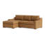 Lucca Leather Chaise Sectional-739101082-739101076