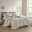 Ensemble de literie surdimensionné élégant en coton, style géométrique moderne pour la maison