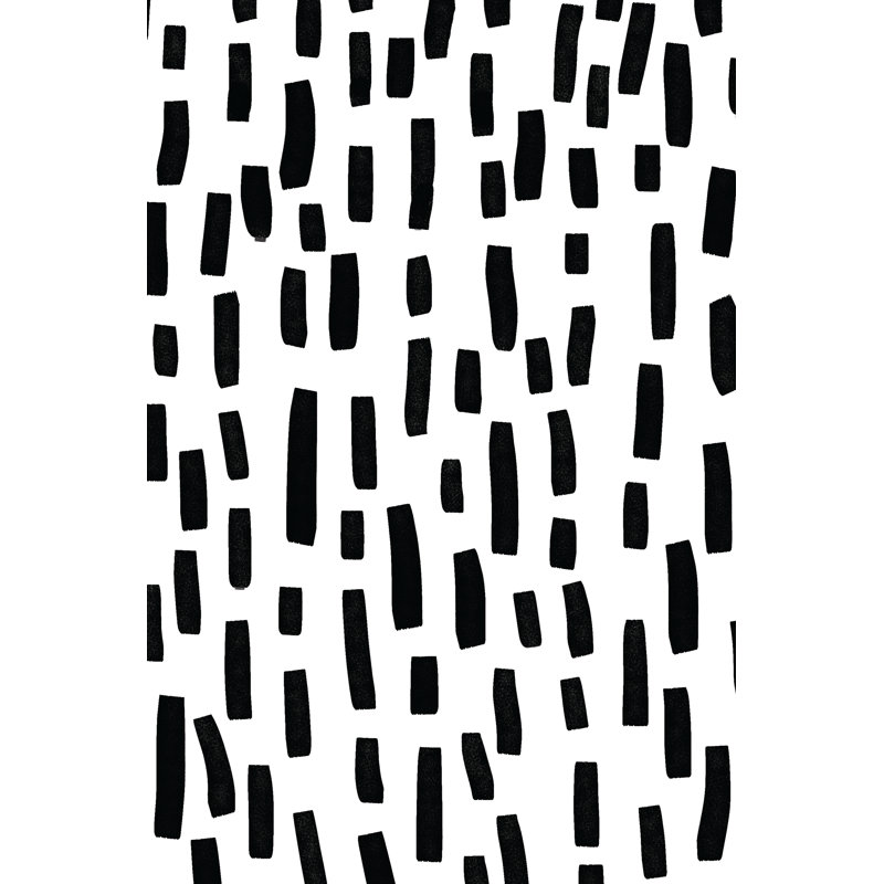 Black Confetti - Wrapped Canvas Painting, 76cm H x 51cm W x 3.8cm D