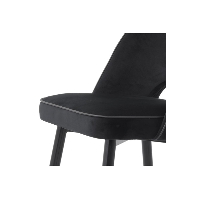 Chaise d'appoint Cliff (2), Noir