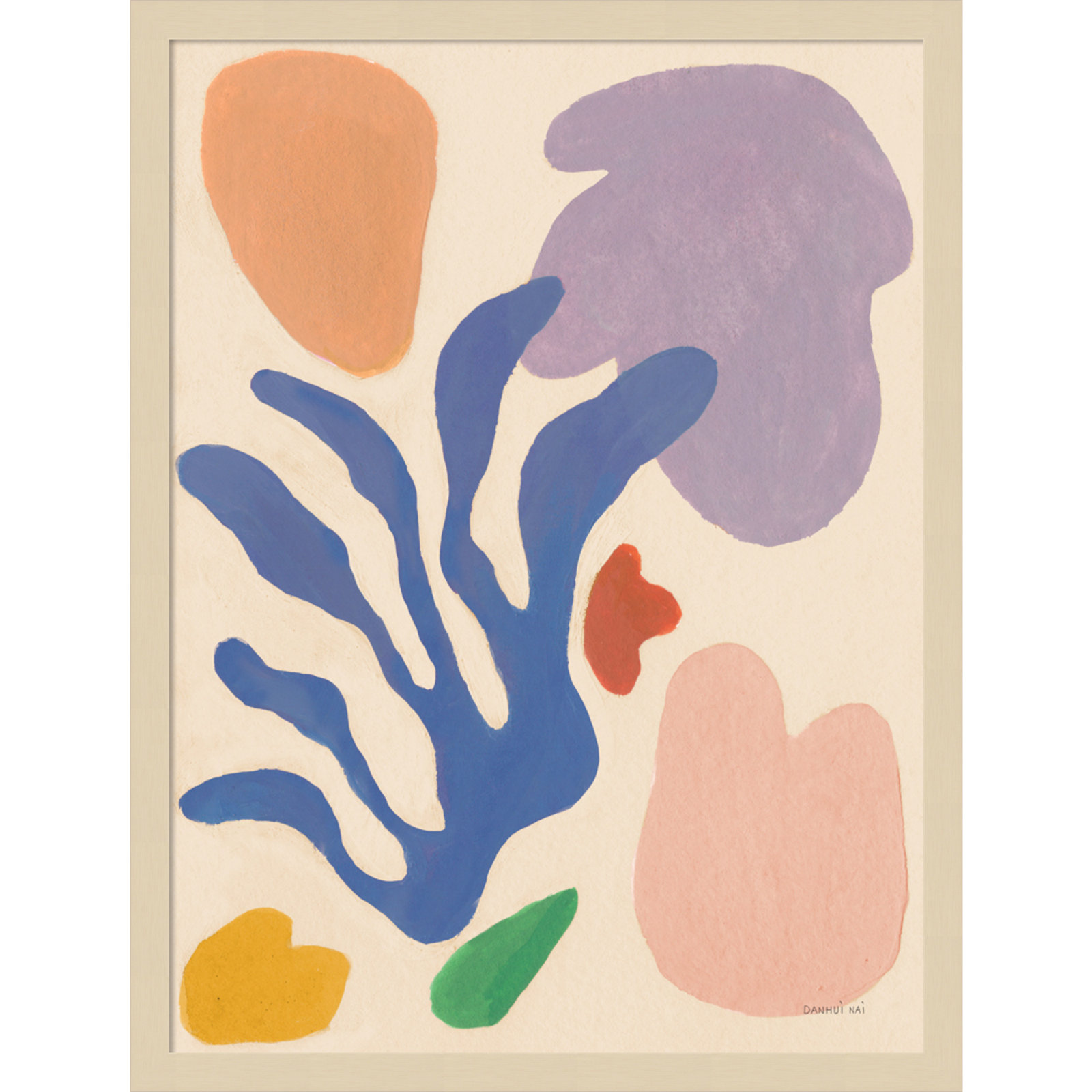Honoring Matisse Warm by Danhui Nai, Brown, 25" H x 19" W x 1" D
