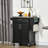 Taunton Rolling Kitchen Island with Stainless Steel Top,wood-902068519