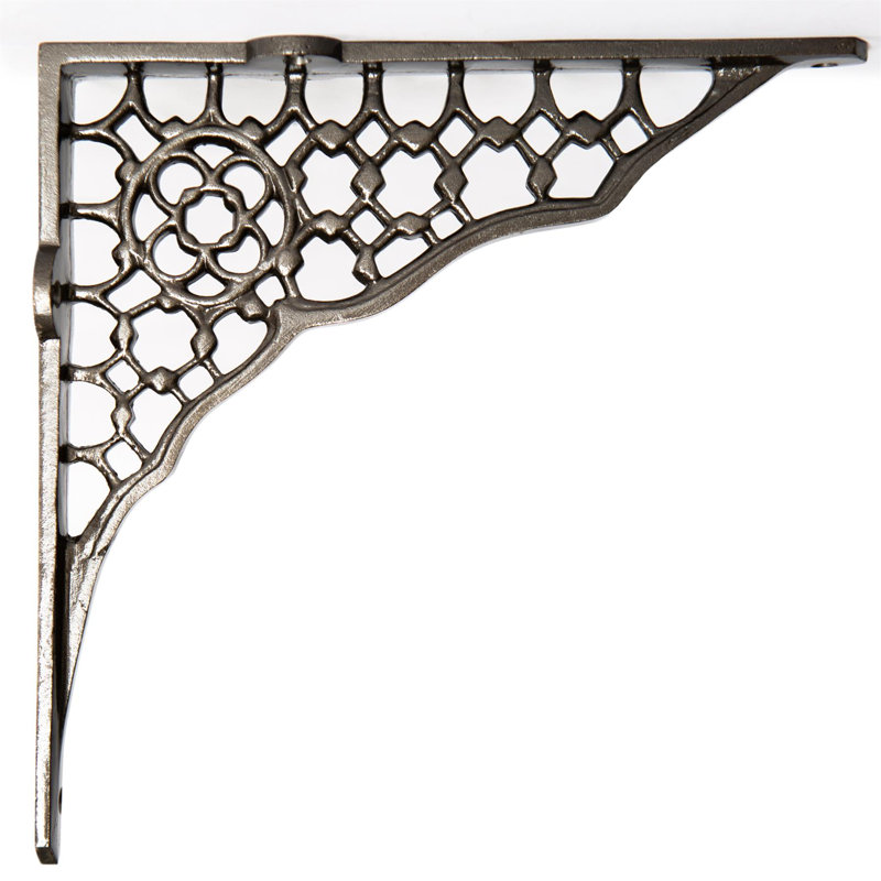 Hammer & Tongs - Honeycomb Iron Shelf Bracket - D205mm - Raw