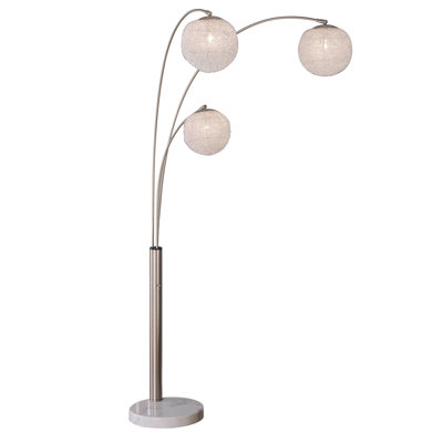 Ladrea 82'' Polished Arched Floor Lamp