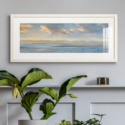Peinture sur papier encadrée