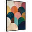 «Minimalist Geometric Abstract Jewel Tone» par The Creative Bunch Studio, reproduction d'art sur toile encadrée-117332854-117332840