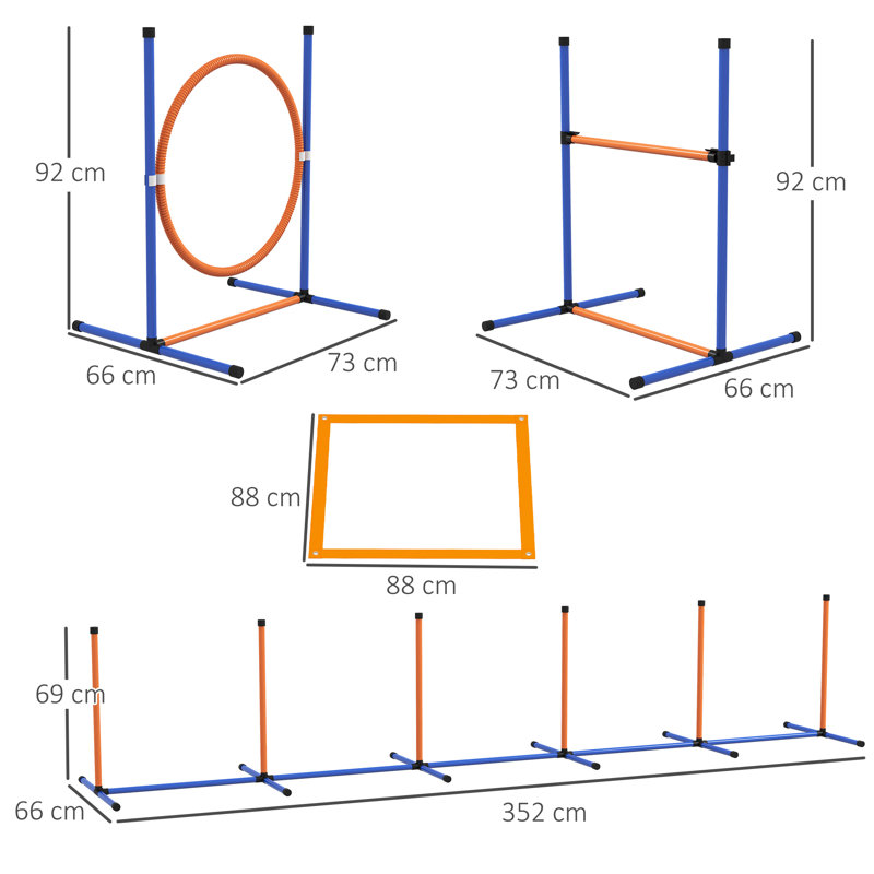 92cm H Plastic Dog Agility