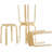 Altonia 18 Inch Stackable Bentwood Dining Chairs with Round Top,Set of 4-1311081689