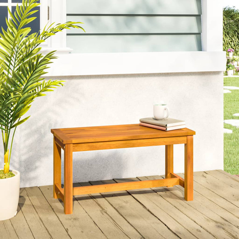 Banc de jardin en bois Amabelle, 31.5"