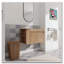 Meuble-lavabo de salle de bain avec tablette ouverte sans meuble-lavabo