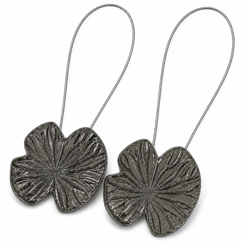 Nenuphar Resin Curtain Tieback, Graphite