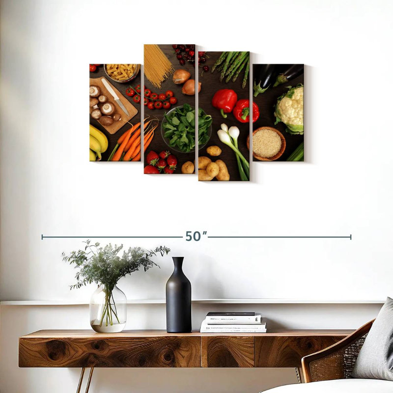Yarlin Healthy Vegetables, 22" H x 36" W