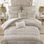 Ensemble de literie confortable en polyester 7 pièces, style jacquard grand chalet