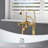 Ember 3 Handle Bathroom Clawfoot Tub Faucet with Diverter-64114611