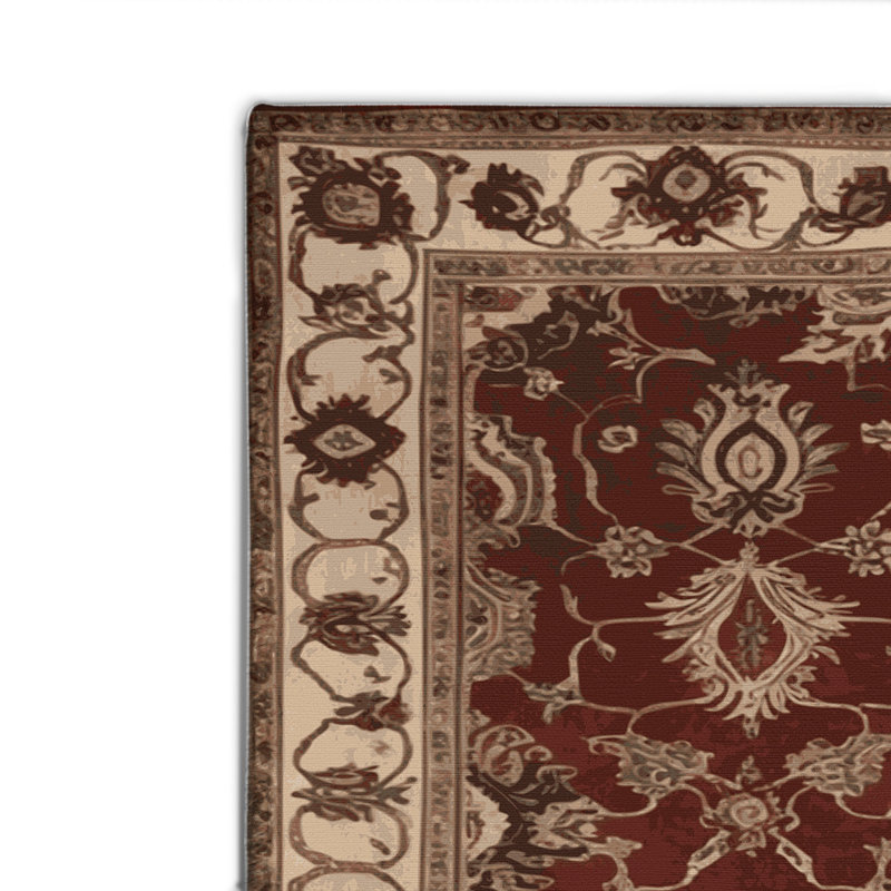 Tapis d'intérieur et d'extérieur brun français, Rectangulaire 8 pi x 10 pi