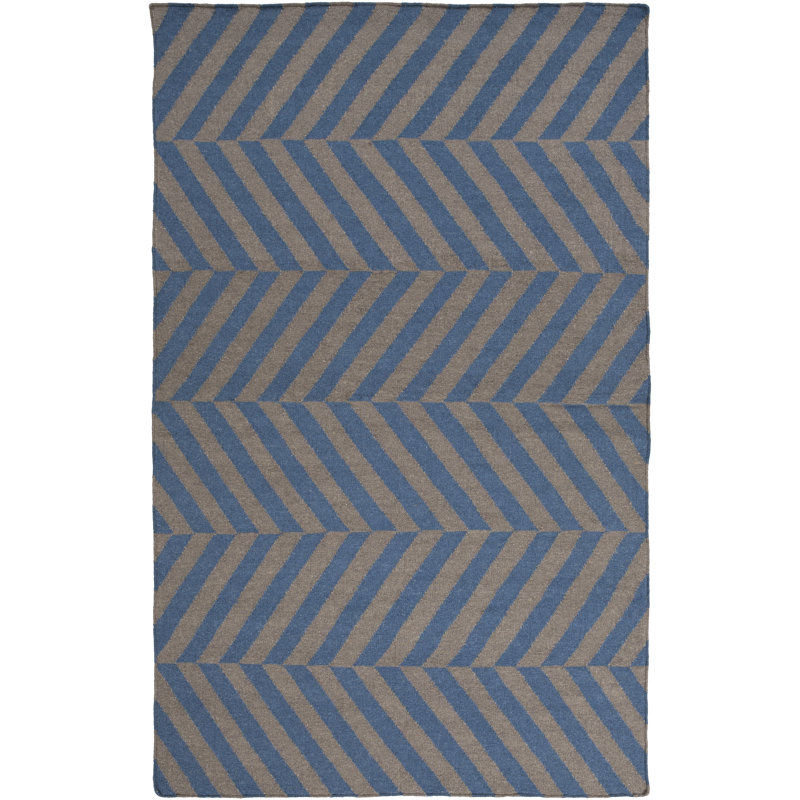 Wool Striped Indoor Rug, Rectangle 3'6" x 5'6"