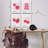 Groovy Pink Gallery Collection 4 Piece Canvas Wall Art Set, design by LSR Design Studio-1195306397