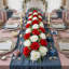 Rangée de fleurs artificielles, faux arrangement floral pour arche de mariage, toile de fond, centre de table, décoration de fête et de maison-264929801