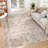 Machine Washable Rug Oriental Vintage Non-Slip Low Pile Rubber Backing Area Rug for Living Room Bedroom Kitchen Dining Room-1680402088