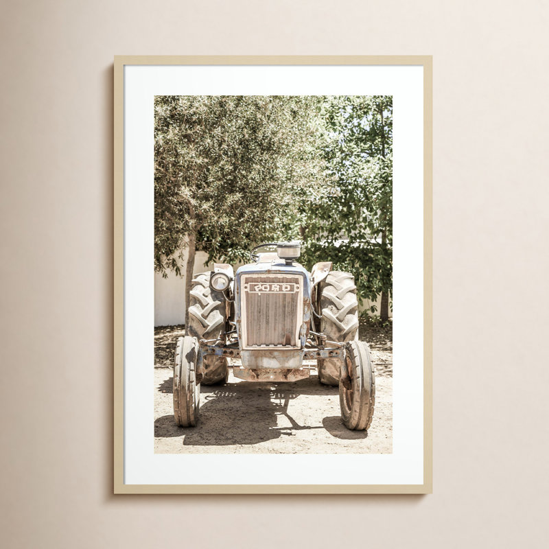 «Vintage Ford» par Daisey, impression sur bois encadrée, Brun, H 41 po x l 30 po
