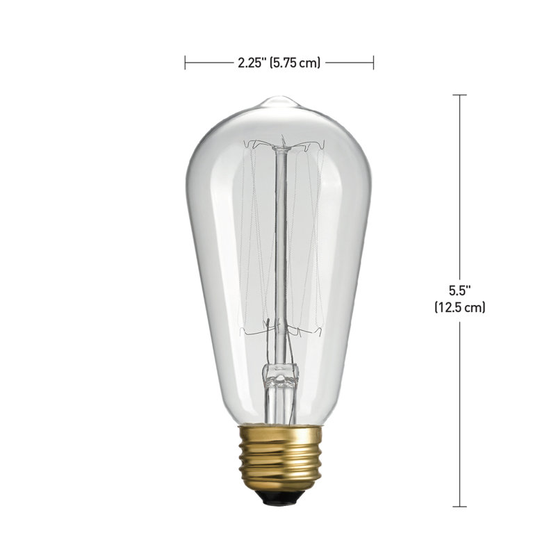 Ampoule A19 de 40 W à incandescence et à intensité variable blanc chaud (2 700 K) à culot E26