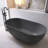Oval Solid Surface Bathtub, Freestanding Soaking Bathtub-111988031