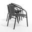 Chaises de restaurant empilables en rotin pour l'intérieur et l'extérieur Arthor par Flash Furniture-21223674