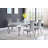 Carone Rectangular Glass Top Dining Table-106625985-107492805