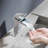 Waterfall Single Handle Stainless Steel Bathroom Faucet With Deckplate-103539554