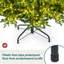 Arbre de Noël artificiel vert pré-éclairé pré-éclairé-158660372