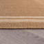 Tapis tissé plat intérieur / extérieur de style jute sable / naturel Border-1331785607-1331785612