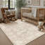 Tapis beige lavable rétro avec envers antidérapant Bremerton-785227944-784230868